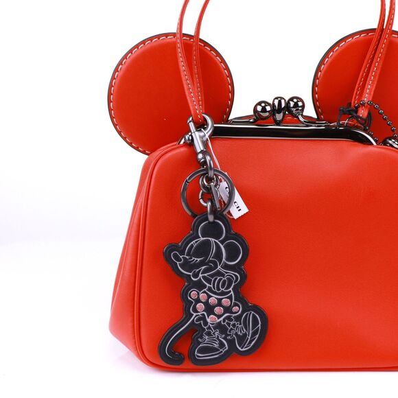 NWT Coach Minnie Rhinestone Keyfob Bag Charm - Picture 1 of 5